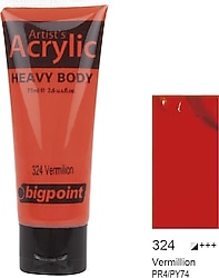 Bigpoint 75 ml Akrilik Boya 324 Vermilion