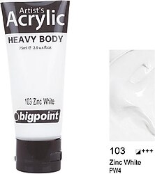 Bigpoint 75 ml Akrilik Boya Zinc White 103