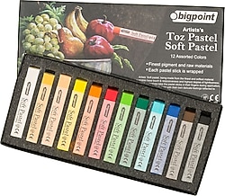Bigpoint Artists's Soft 12 'li Toz Pastel Boya