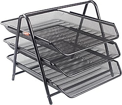 Bigpoint BP413 3'lü Sabit Metal Evrak Rafı
