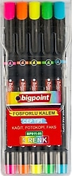 Bigpoint BP911-05 5'li Fosforlu Kalem Seti