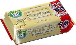 Bii Wipes Sensitive Hassas Bakım 90 Yaprak Islak Havlu