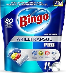 Bingo 80'li Akıllı Kapsül Pro Bulaşık Makinesi Tableti 