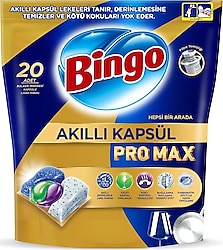 Bingo Akıllı Kapsül Pro Max Bulaşık Makinesi Tableti 20'li
