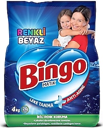 Bingo Matik Renkli Beyaz 4 kg Toz Deterjan