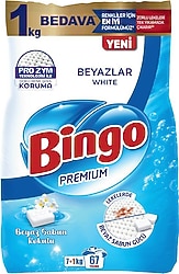 Bingo Matik Premium Beyazlar için 8 Kg Toz Deterjan