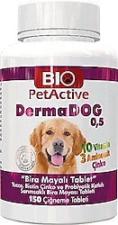 Bio PetActive DermaDog 0.5 150'li Sarımsaklı Maya Tableti