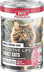 Bio PetActive Nutritive Life 400 gr Yetişkin Konserve Kedi Maması