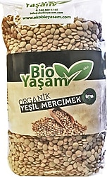 Bio Yaşam 1 kg Organik Yeşil Mercimek