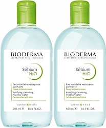 Bioderma Sebium H2O Micellar 500 ml 2 Adet Yüz Temizleme Suyu
