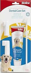 Bioline Portakal Aromalı 100 gr Köpek Ağız Bakım Seti