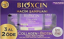 Bioxcin Collagen ve Biotin 3x300 ml Hacim Şampuanı