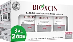 Bioxcin Klasik Bitkisel Kuru ve Normal Saçlar için 3x300 ml Saç Dökülmesine Karşı Şampuan