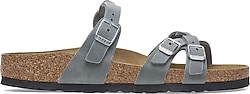 Birkenstock Franca Leoi Braided 1029098-1029131 Gri Kadın Terlik