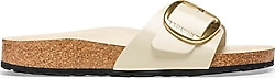 Birkenstock Madrid Big Buckle NL High Shine 1025298 Ekru Kadın Terlik