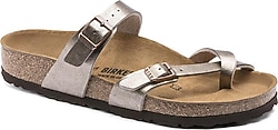 Birkenstock Mayari Birko-Flor Graceful 1016408 Boz Kahverengi Parmak Arası Terlik
