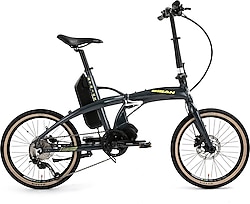 Bisan E-Folding Strike 250 W Gri Katlanabilir Elektrikli Bisiklet