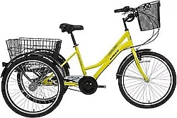 Bisan E-Porter 250 W Sarı 3 Tekerlekli Elektrikli Bisiklet