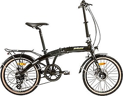 Bisan FX 3600 Altus MD Siyah-Sarı 8 Vites 20 Jant Katlanır Bisiklet