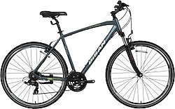 Bisan TRX 8100 V Gri-Siyah 21 Vites 28 Jant Erkek Şehir Bisikleti