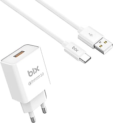 Bix BX-T18QTA 18 W 1 m Type-C Kablolu Hızlı Şarj Aleti