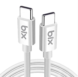 Bix BX-UC02C 1.2 m Type-C to Type-C Hızlı Şarj Kablosu
