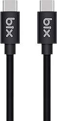 Bix BX-UC02C 1 m Siyah Type-C to Type-C Hızlı Şarj Kablosu