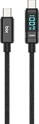 Bix BX09CC 1 m Siyah Type-C to Type-C Hızlı Şarj Kablosu