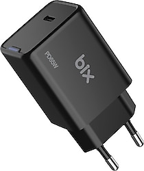 Bix BX1P65G 65 W Siyah Hızlı Şarj Adaptörü