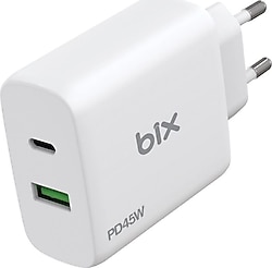 Bix BX2P45G 45 W Beyaz Hızlı Şarj Adaptörü