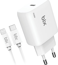 Bix BXCL20TA 20 W Lightning Kablolu Hızlı Şarj Aleti