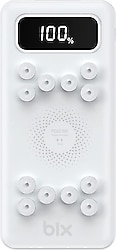 Bix PB103 Beyaz 10000 mAh Kablosuz Powerbank