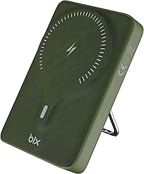 Bix PB105 Yeşil 10000 mAh Hızlı Şarj Kablosuz Powerbank