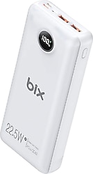 Bix PB201 Beyaz 20000 mAh Hızlı Şarj Powerbank