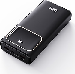 Bix PB303 LED Göstergeli 30000 mAh Hızlı Şarj Powerbank