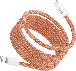 Bix T4CL 1 m Turuncu Type-C to Lightning Hızlı Şarj Kablosu