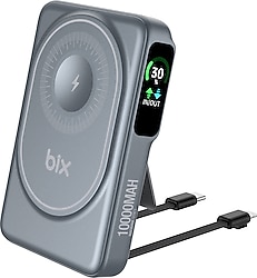 Bix TPB16 10000 mAh Hızlı Şarj MagSafe Powerbank
