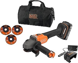 Black+Decker BCG6L8D1S 115 mm Tek Akülü 2 Ah Taşlama Makinesi