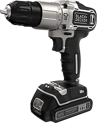 Black+Decker BDCHD18SC1K-QW Tek Akülü 1.5 Ah 18 V Vidalama Makinesi