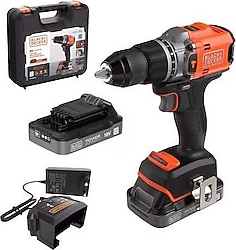 Black+Decker BLD683D2XK 18 V 2.0 Ah Çift Akülü Darbeli Matkap