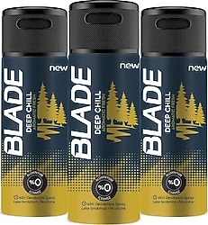Blade Men Deep Chill 150 ml 3'lü Erkek Deodorant