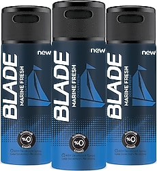 Blade Marine Fresh 150 ml 3 Adet Erkek Deodorant