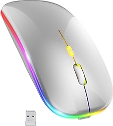Blic BWM6 Gri Şarjlı Sessiz Optik Kablosuz Mouse