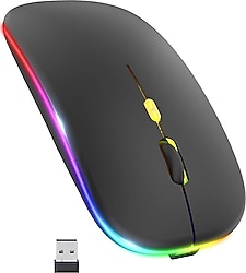 Blic BWM6 Siyah Şarjlı Sessiz Optik Kablosuz Mouse
