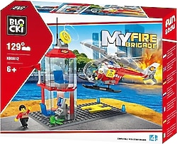 Blocki My Fire Brigade İtfaiye Helikopter Pisti 129 Parça