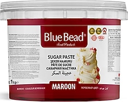 Blue Bead Bordo Şeker Hamuru 1 kg