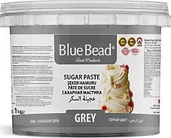 Blue Bead Gri Şeker Hamuru 1 kg