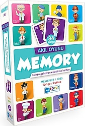 Blue Focus Memory Meslekler Akıl Oyunu 34 Parça