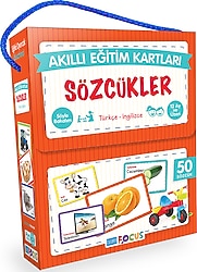 Blue Focus Sözcükler Akıllı Eğitim Kartları