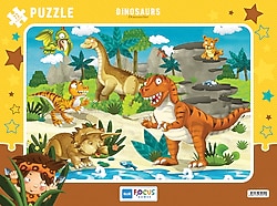 Blue Focus Dinosaurs 72 Parça Puzzle BF251